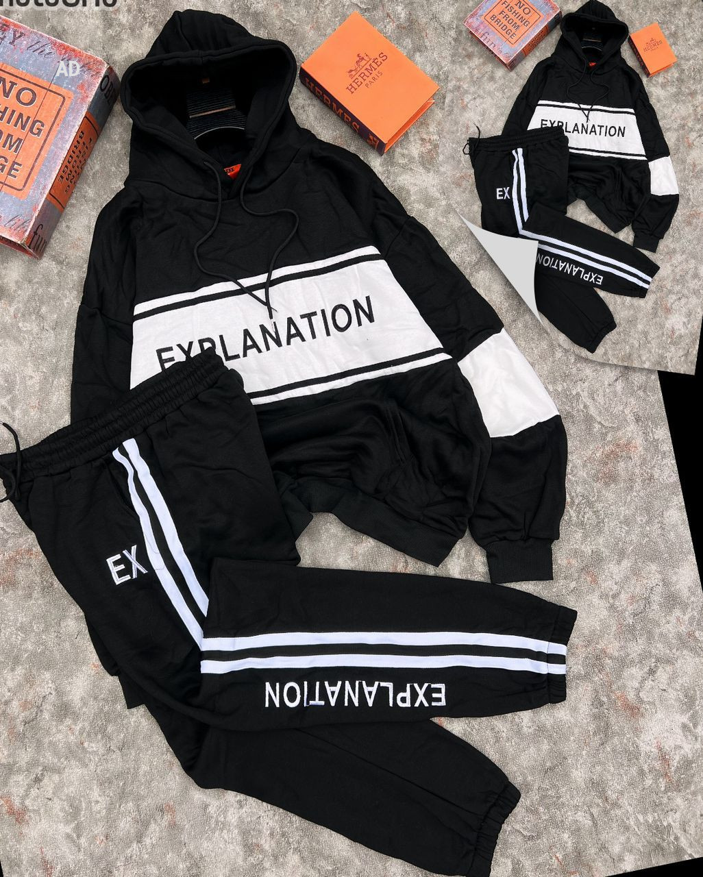 Black explanation hoodies Adstradex